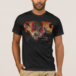 T-shirt Le ballon rouge Médias mixtes Chemise d'art origi