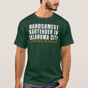 T-shirt Le barman le plus somptueux d'Oklahoma City selon