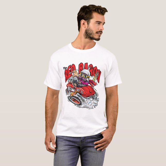 T-shirt Le baron rouge Drag Racer (Devant entier)