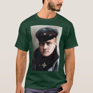 T-shirt Le baron rouge Manfred von Richthofen 1917 coloriz