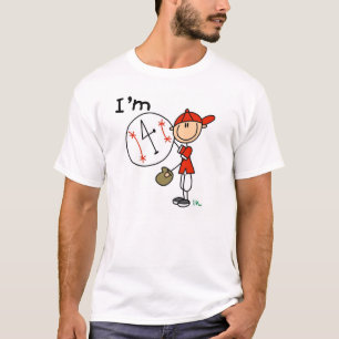 T-shirt Le base-ball du garçon j'ai 4 ans