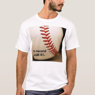 T-shirt le base-ball, le disque est toujours 61.