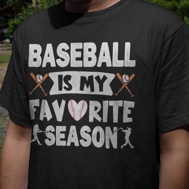 T-shirt Le Baseball Est Ma Saison Préférée, Le Baseball Dr (Créateur téléchargé)