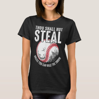 T-shirt Le Baseball Ne Volera Pas À Moins Que Vous Ne Puis