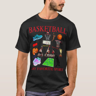 T-shirt Le Basket Est Mon Sport Préféré