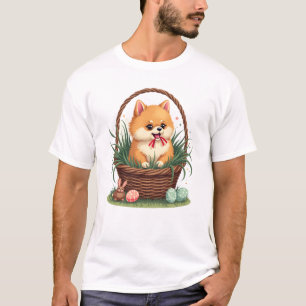 T-shirt Le bazar de Pâques de Gomi Chien de Pâques mignon 