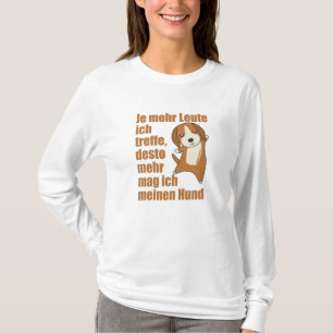 T-shirt Le Beagle de chien n'aime pas les gens, les chiens