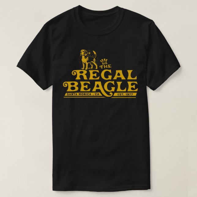 T-shirt Le Beagle Régal Père Noël Monica CA (Design devant)