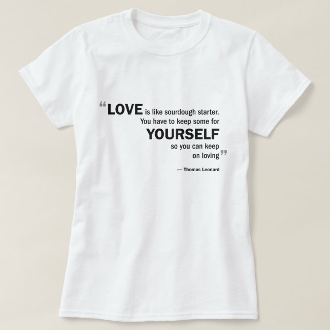 T-shirt Le bébé de dames - la poupée T - le 'amour est (Design devant)