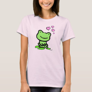 T-shirt Le bébé des femmes d'amour de grenouille - pièc