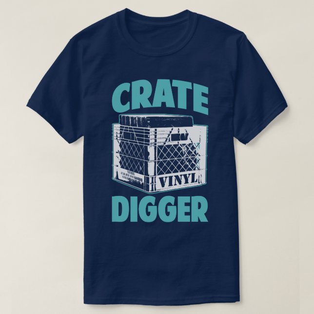T-shirt Le bêcheur DJ de caisse de drogué d'intoxiqué de (Design devant)