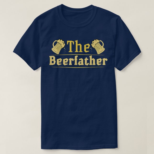 T-shirt Le Beerfather Drôle Boire Papa Bière Da Père (Design devant)