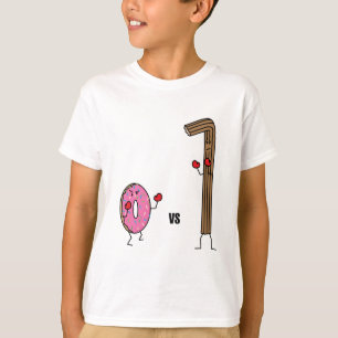 T-shirt Le beignet contre le dessert de Churro a fait