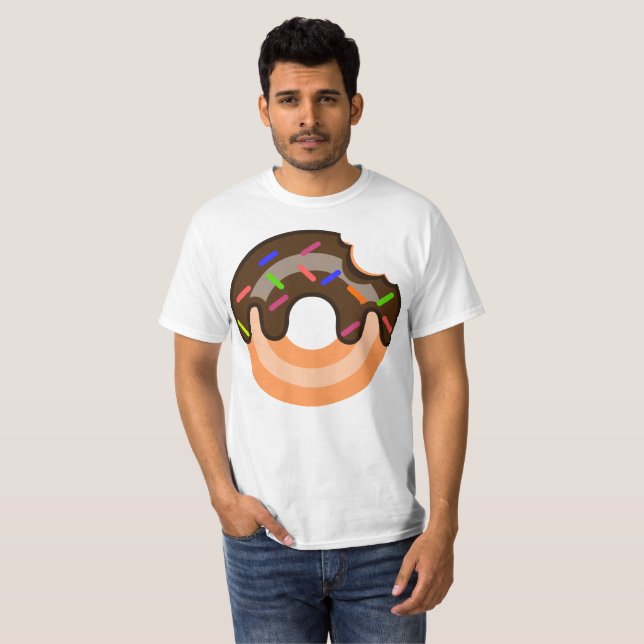 T-shirt Le beignet simple du type (Devant entier)