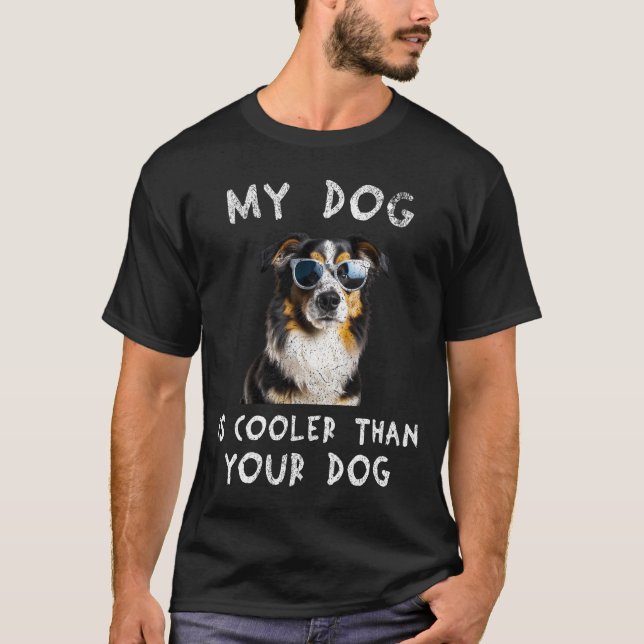 T-shirt Le Berger Australien Mon Chien Est Glacière Que Vo (Devant)