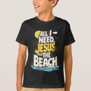 T-shirt Le besoin des femmes est Jésus et la plage Vintage