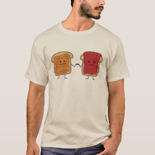 T-shirt Le beurre d'arachide et le poing de gelée cognent