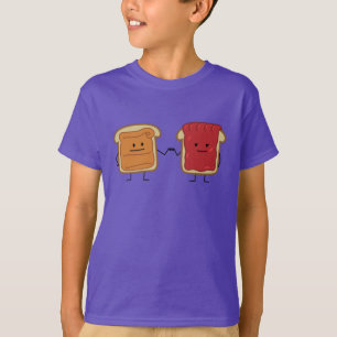 T-shirt Le beurre d'arachide et le poing de gelée cognent