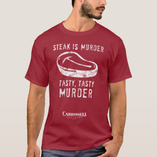 T-shirt Le bifteck est meurtre !