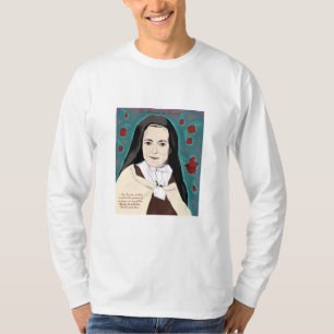 T-shirt Le blanc à manches longues de pièce en t de peti