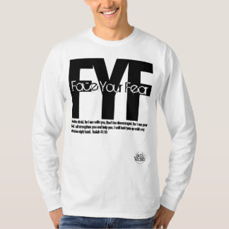 T-shirt Le Blanc des hommes "face à vos peurs"
