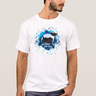 T-shirt Le bleu anglais d'ÉCLABOUSSURE de bull-terrier