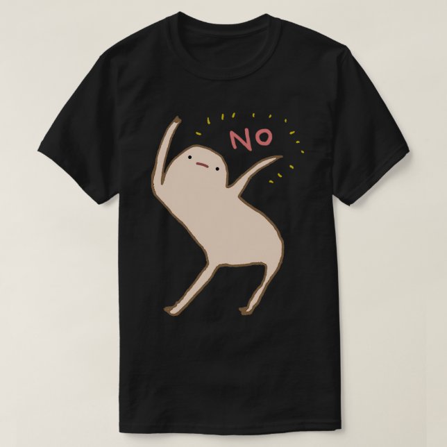 T-shirt Le Blob Honnête Dit Non (Design devant)