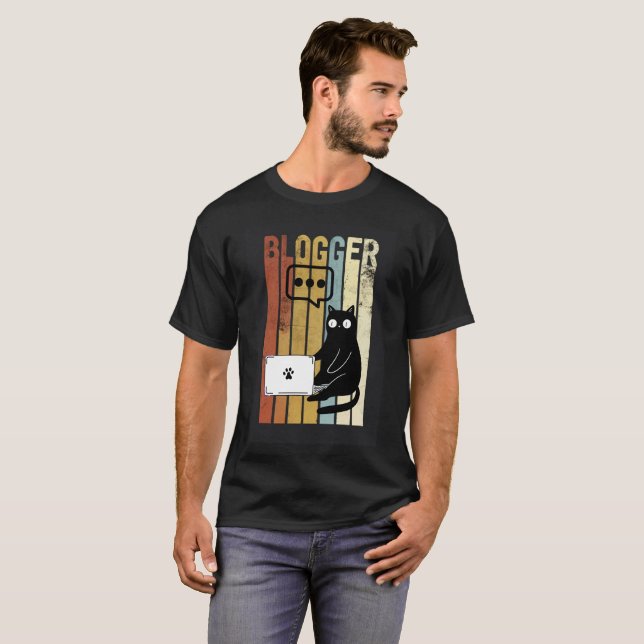 T-shirt Le blogueur pur et simple (Devant entier)
