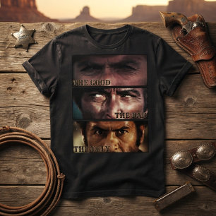 T-shirt Le Bon La Brute Le Truand Western Classique