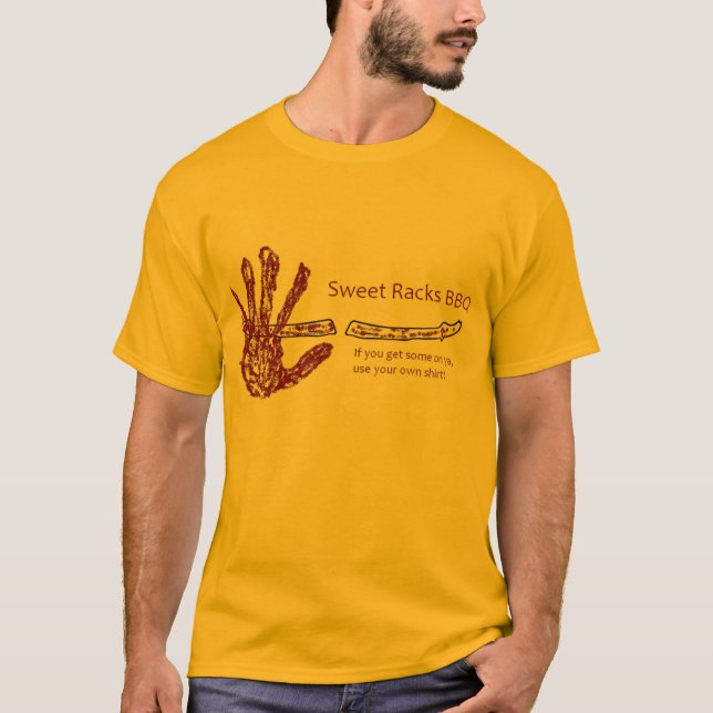 T-shirt Le bonbon étire le BBQ (Devant)