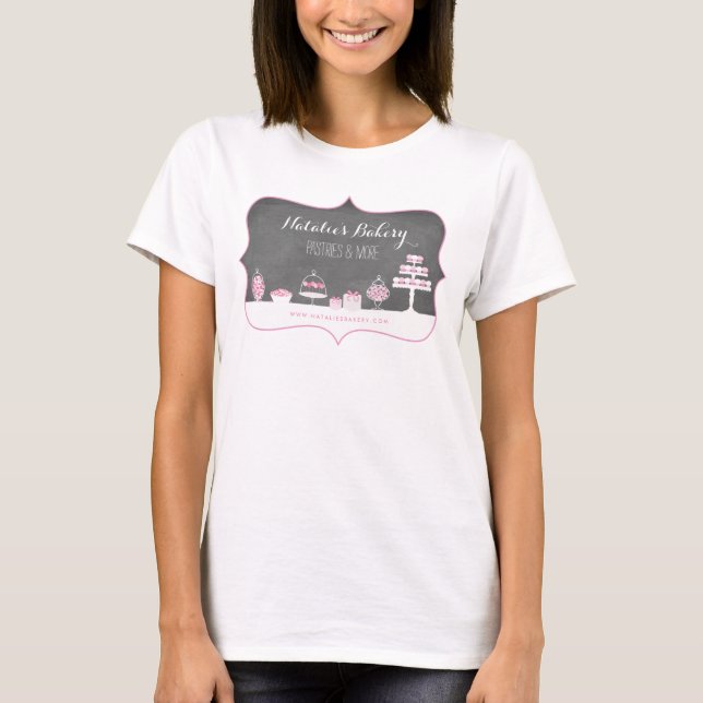 T-shirt Le bonbon traite des affaires de boulangerie de (Devant)