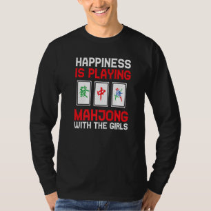 T-shirt Le Bonheur Des Cool Mahjong Joue Aux Filles Mahjon