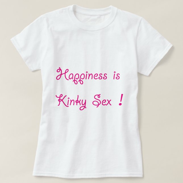 T-shirt Le bonheur est (Design devant)