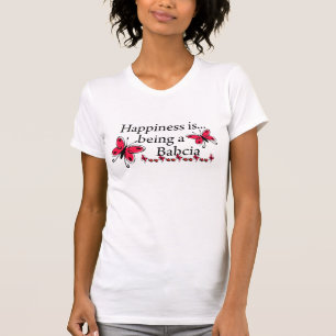 T-shirt Le bonheur est d'être un papillon Babcia