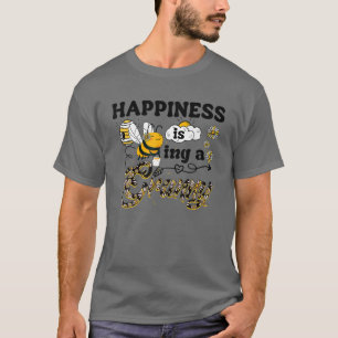 T-shirt Le Bonheur Est D'Être Une Granny Women Honey Bee F