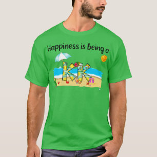 T-shirt Le Bonheur Est D'Être Une Kk Summer Beach Heureux