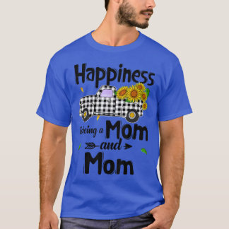 T-shirt Le Bonheur Est D'Être Une Maman Et Maman Cadeaux D