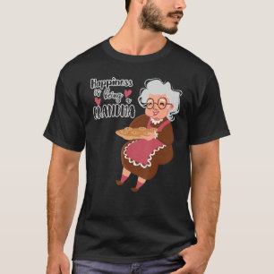 T-shirt Le Bonheur Est D'Être Une Maman Grand-Mère Et Gran