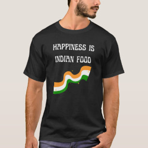 T-shirt Le bonheur est indien Food Footy India Cook Chef T