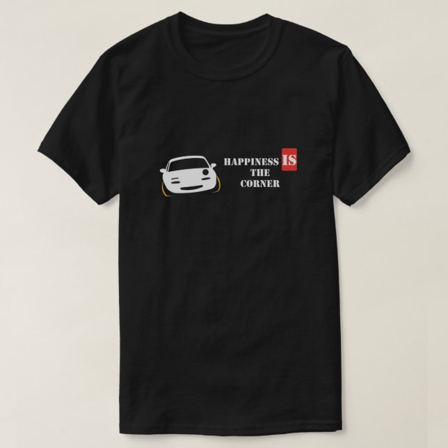 T-shirt Le bonheur est le coin (Design devant)