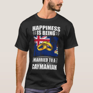 T-shirt Le Bonheur Est Marié À Un Caïmanais