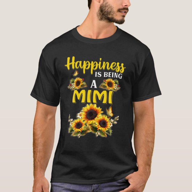 T-shirt Le Bonheur Est Un Mimi (Devant)