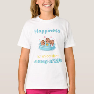 T-shirt Le bonheur est un mode de vie – Capybaras mignons