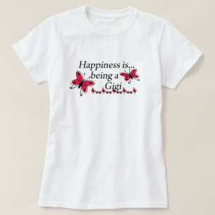 T-shirt Le bonheur est un PAPILLON de Gigi
