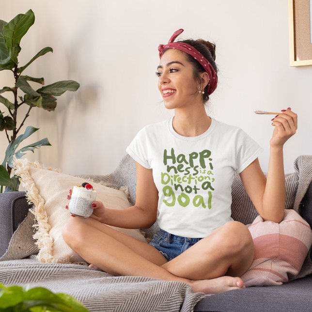 T-shirt Le bonheur est une direction (Créateur téléchargé)