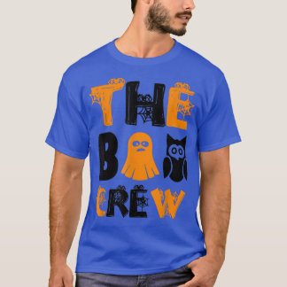 T-shirt Le Boo Crew Halloween Ghost Trick Treat Cut effray