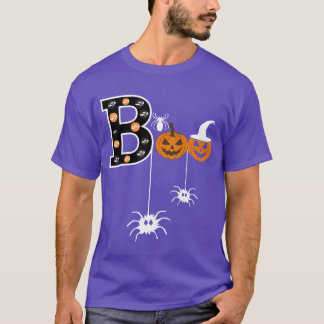 T-shirt Le boo et le citrouille halloween vintage