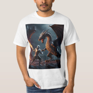 T-shirt Le bord d’Inferno : le chevalier affronte la bête