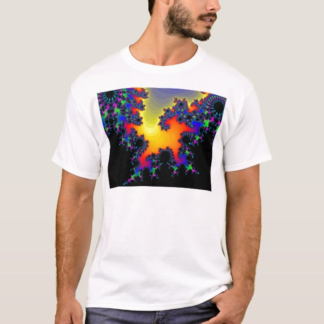 T-shirt Le bord de la fractale : (Devant)