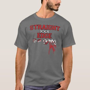 T-shirt Le bord droit est une bande